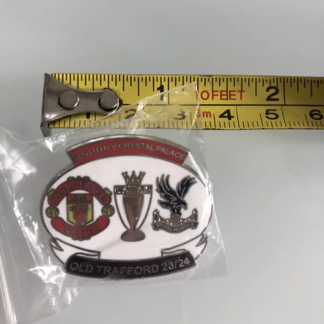 Manchester United Vs Crystal Palace 2023 Pin Badge limited Editon Collector