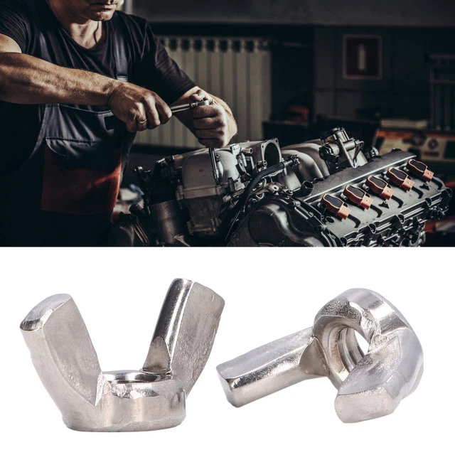 50 DIN 315 Dadi ad ala sostituibili durevoli in acciaio inox per uso industriale