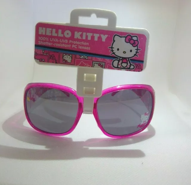 NEW NWT Girls kids HELLO KITTY Pink with bling Sunglasses 100% UVA/UVB  04