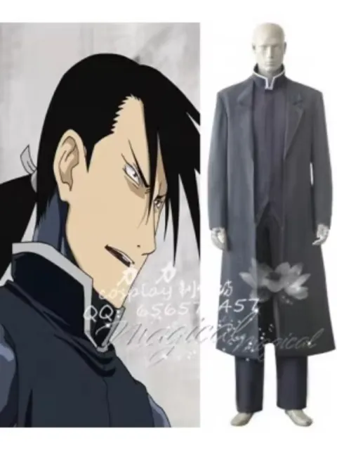 Fullmetal Alchemist Greed Cosplay Costume Uniform Set Anime Costume