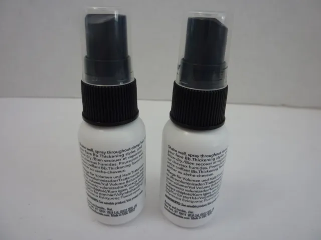 2 NEW - Bumble and Bumble BB Thickening Go Big Treatment 1oz /30ml Travel Size