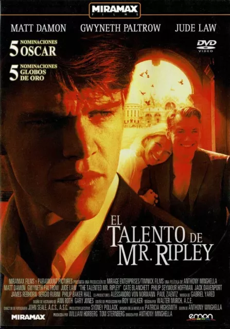 El talento de Mr. Ripley. DVD