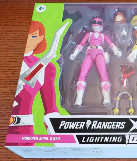 Power Rangers X TMNT Morphed April O'Neil Lightning Collection Loose Not NECA