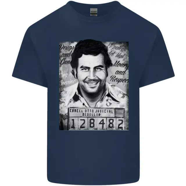 Maglietta top Pablo Escobar tag shot da uomo cotone 3