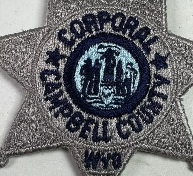 Corporal Campbell County Sheriff Wyoming WY 3.25" Patch