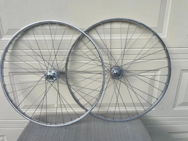Schwinn Paramount Campagnolo Mistake Hubbed Wheelset w/ 27" Weinmann Rims 1970's Schwinn Paramount Campagnolo Mistake Hubbed Wheelset w/ 27" Weinmann Rims 1970's