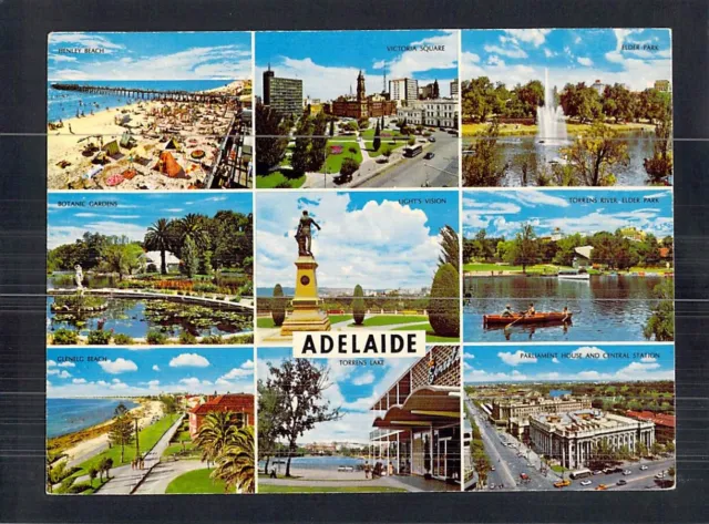 D1163 Australia SA Adelaide 9 image Multiview Kruger postcard