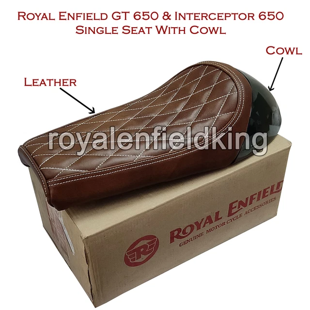 ROYAL ENFIELD GT & Interceptor 650 D11 Touring Leather Single Seat