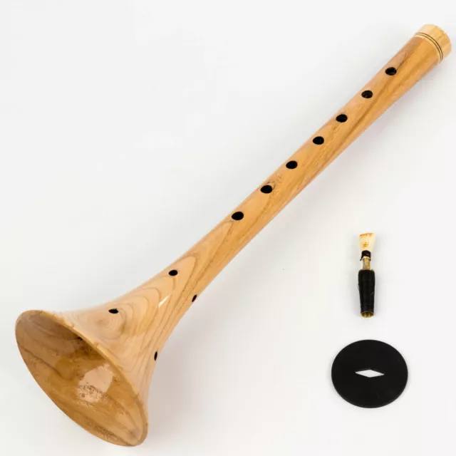 Quality Turkish Zurna made of Mulberry wood. Strong sound! With: Mouthpiece