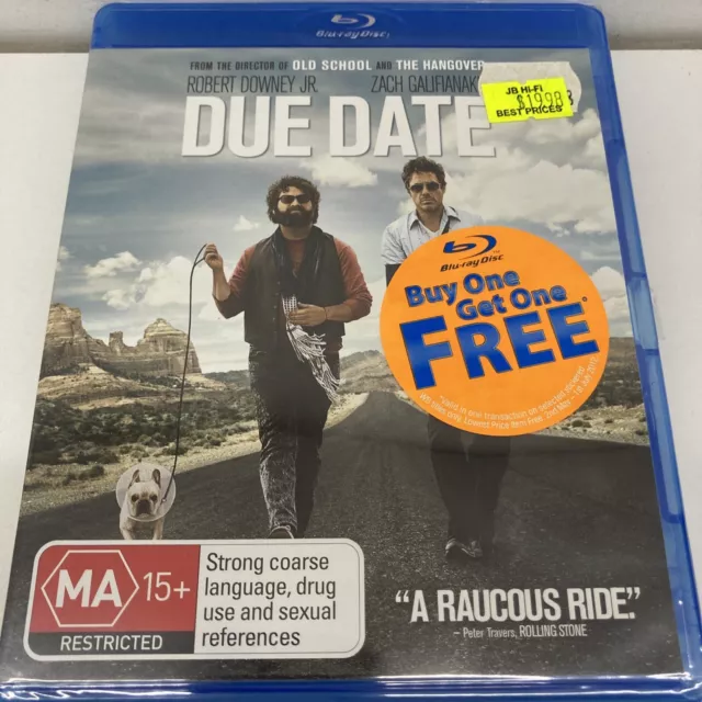 DUE DATE BLU RAY 2011 Robert Downey Jr. Zach Galifianakis