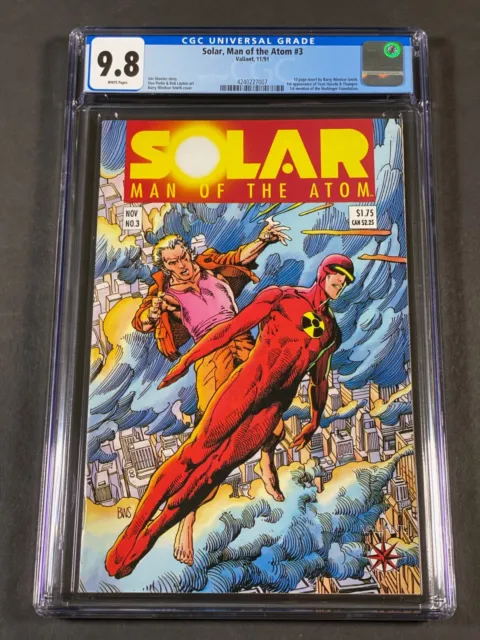 Solar, Man of the Atom #3 1991 CGC 9.8 4240227007 Bob Layton Barry Windsor-Smith