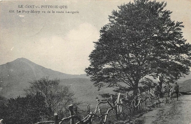 LE PUY-MARY seen from the road Lavigerie - the picturesque Cantal
