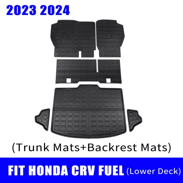 FIT 2023 2024 Honda CRV Cargo Mat Trunk Mat Backrest Mats Fuel CRV