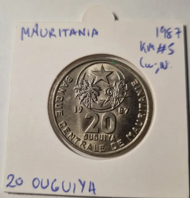 Mauritanie, Lot De 7 Pieces De Monnaies (Livraison Gratuite)