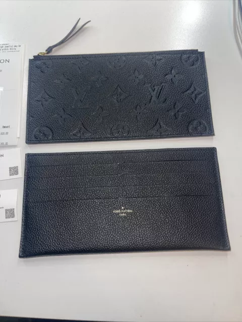 Authentic Louis Vuitton Felicie Pochette Insert And Zip Pouch Credit Card Holder