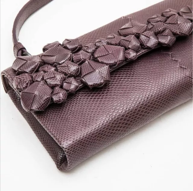 Bottega Veneta Flora Dark Brown Karung Leather Shoulder Bag 2