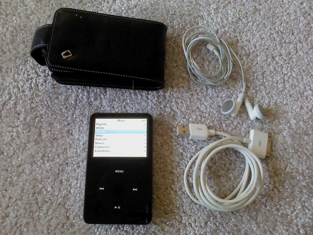 iPod classic A1136 black 30GB 綺麗！ Apple A1136 30GB iPod Video 5th Generation - Black - CIB