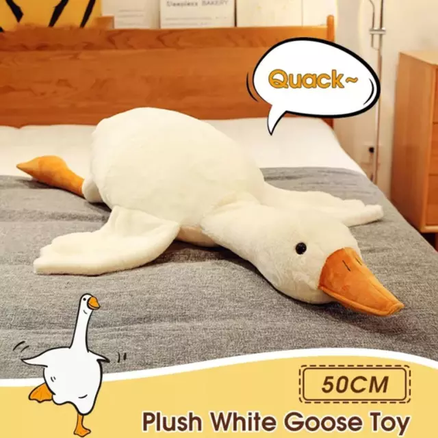 Kids Cute Duck Big White Goose Plush Doll Toy Soft Cushion Baby Sleeping Pillow_