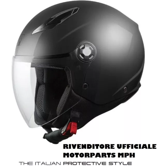 Star Mph jet helmet black matte motorcycle scooter 06 the smallest Mis. 55 56