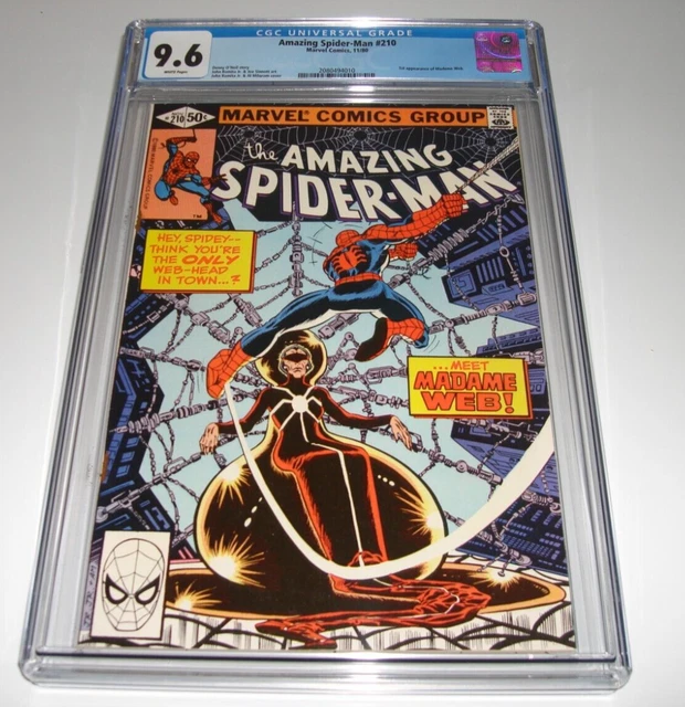 AMAZING SPIDER-MAN #210 NM CGC 9.6 1st App Madame Web READ DESCRIPTION!