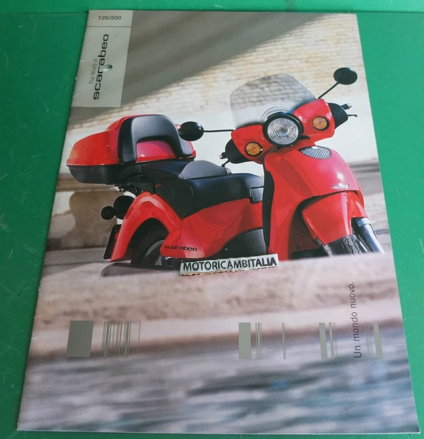 Scarabeo 125 200 Per Aprilia Catalogo Brochure Depliant Catologue