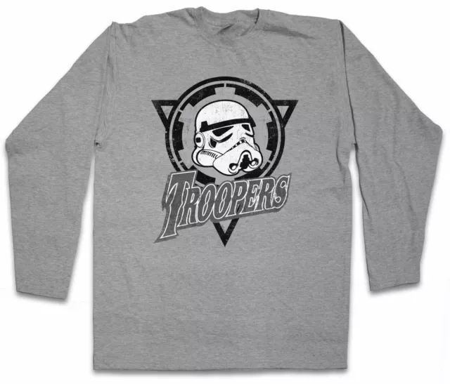 TROOPERS LOGO LANGARM T-SHIRT Dark Star Stormtrooper Imperial Guard Wars