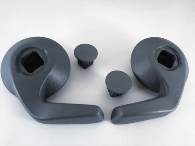Leviers De Réglage Siège Avant Gauche Et Droit Pour Clio MK2 - Lot De 2 Poignées Noires