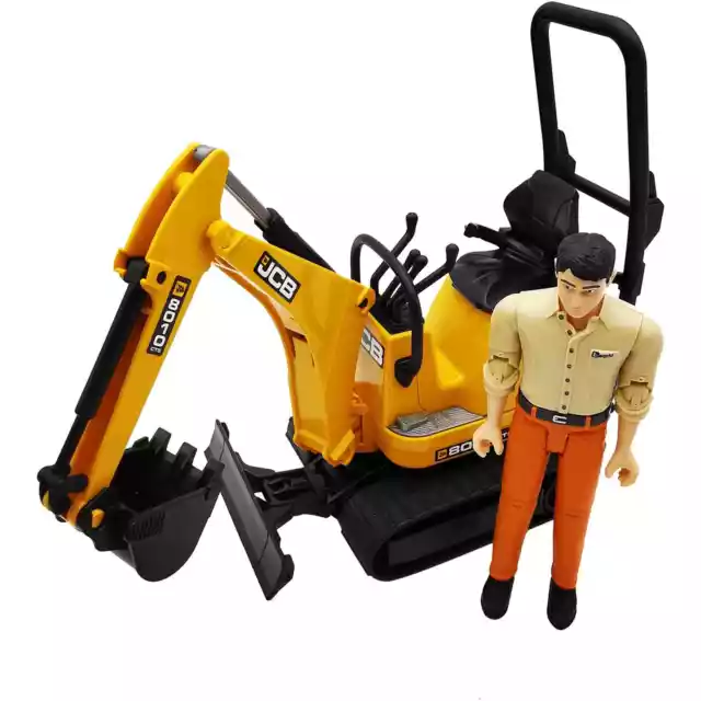 Bruder® 62002 JCB Mikrobagger 8010 CTS Bagger Ersatzteile - Bruder Figur Teile