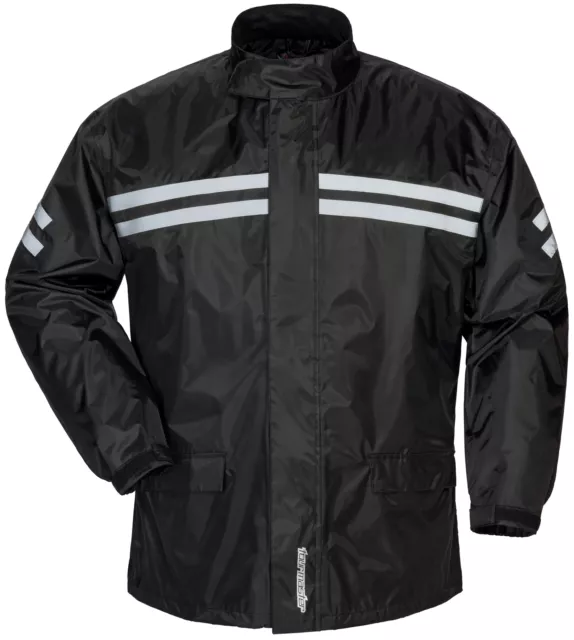 Tourmaster Shield Black 2 Piece Motorcycle Rainsuit