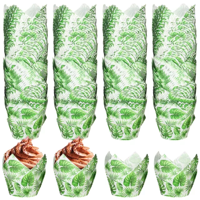 200 Pcs Tulip Cupcake Liners Paper Baking Cups Cupcake Wrappers Tea Parties M...