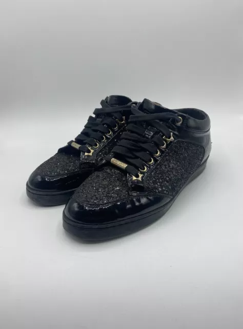 Jimmy choo miami black glitter deals