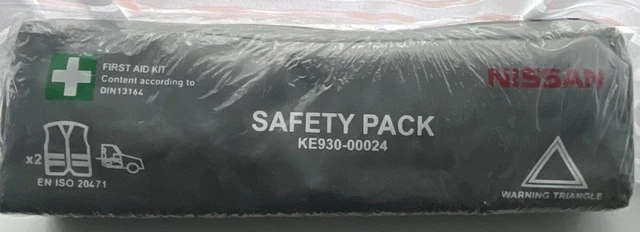 Genuine Nissan Car First Aid Kit & Break Down Emergency Safety Pack