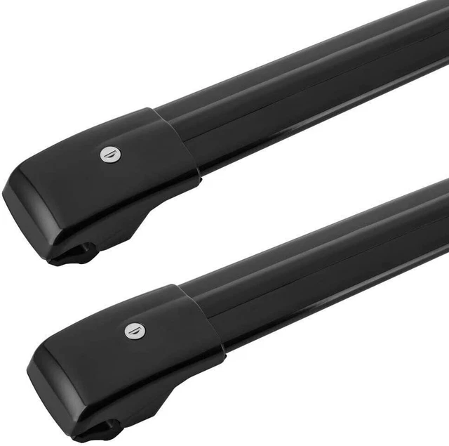 Black Roof Cross Bars For Mercedes ML/GLE 2013-2019 - 2 Pieces, 165lb Capacity, Aluminum