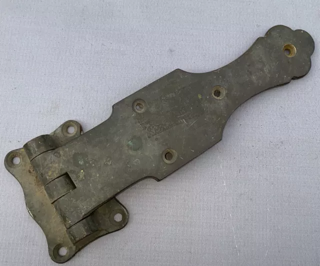 Antique heavy Solid brass walk-in refrigerator hinge 10"