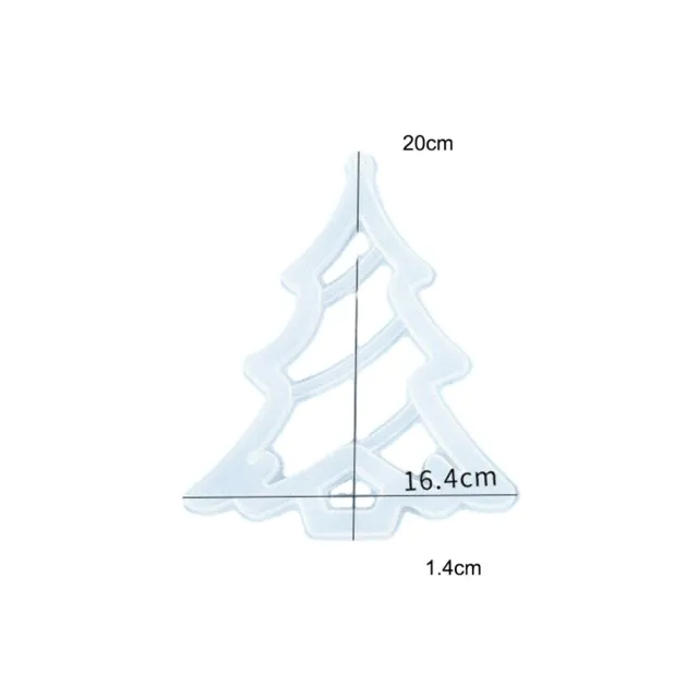 Molde de silicona resistente a altas temperaturas para decoraciones navideñas hágalo usted mismo