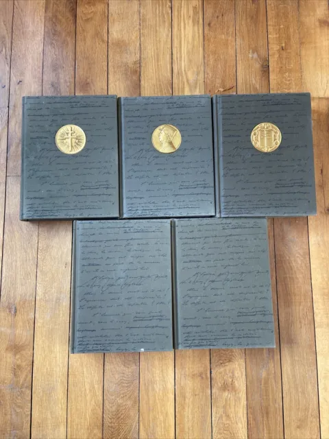 CHARLES DE GAULLE  MEMOIRES DE GUERRE  ET ŒUVRES Plon  5 volumes