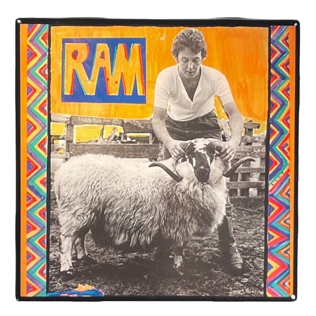 PAUL MCCARTNEY Ram COASTER Custom Ceramic Tile Barware Cork Album Cover Art