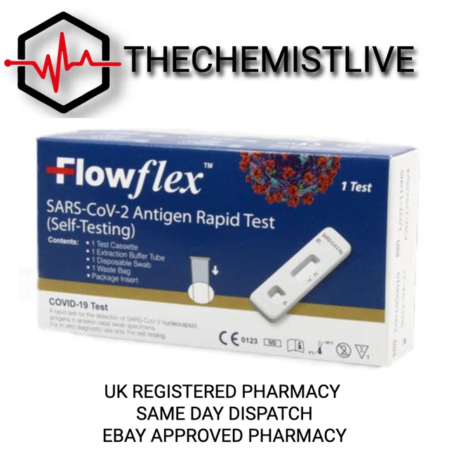 110 FLOWFLEX ANTIGEN Rapid Lateral Flow SelfTesting Kit Please pick