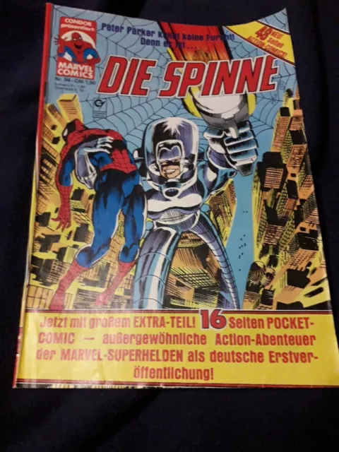 Die Spinne Nr. 94 Condor Verlag/Marvel Comics  + 16 Seiten POCKET COMIC