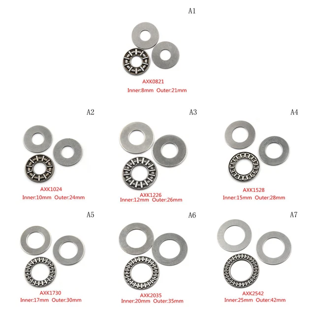 AXK0821 - AXK2542 Thrust Needle Roller Bearing With Two Washer.sh6