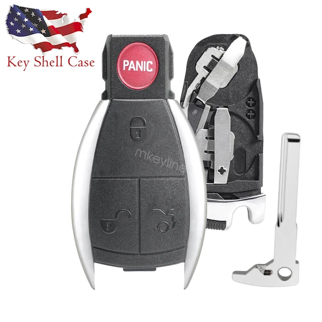 Remote Key Fob Shell Case with Battery Clip For Mercedes Benz E C R CL GL SLK