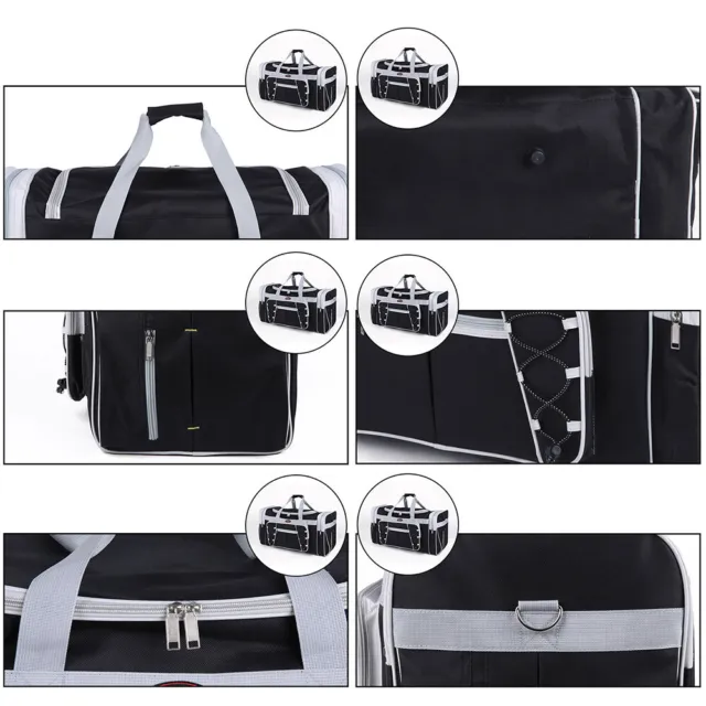 72L Men Women Duffle Tote Bag Gym Travel Overnight Weekender Bag Carry Luggage 12