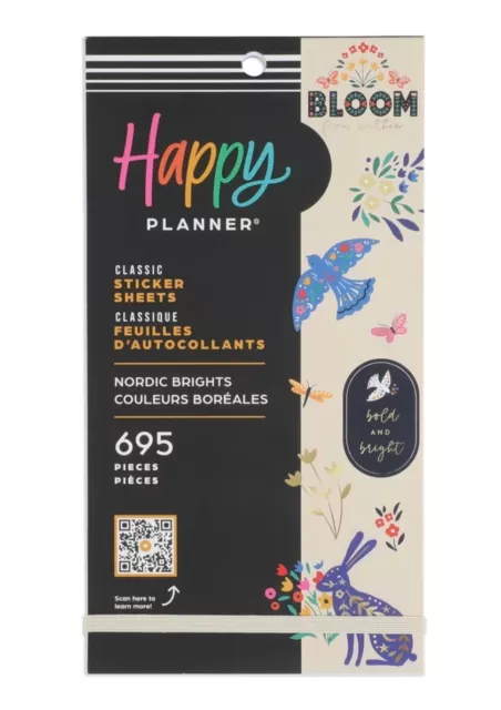 Happy Planner Nordic Brights Value Pack Aufkleber Buch