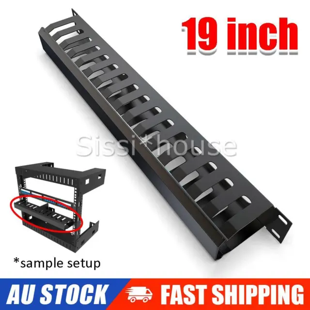 1RU 16 Slots Cable Management for 19" 19 inch Rack System Server Cabinet New