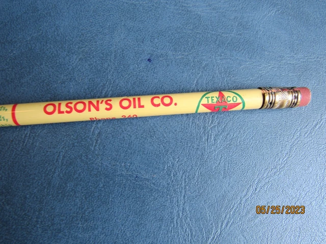TEXACO Pencil / OLSON'S OIL CO  / Phone 260 / Lake Mills, Wis. - Unused
