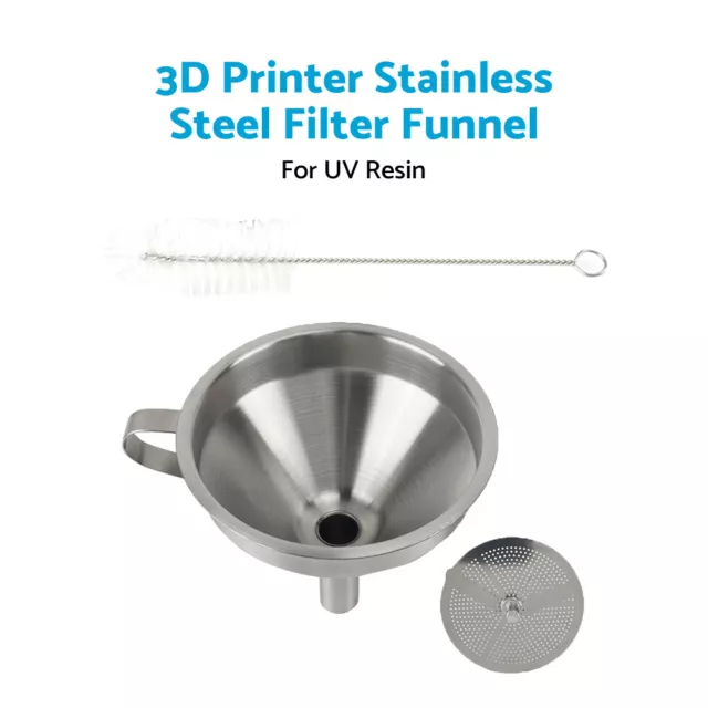 3D Printer Stainless Steel Filter Funnel Resin Filter Cup Suitable for UV Resin