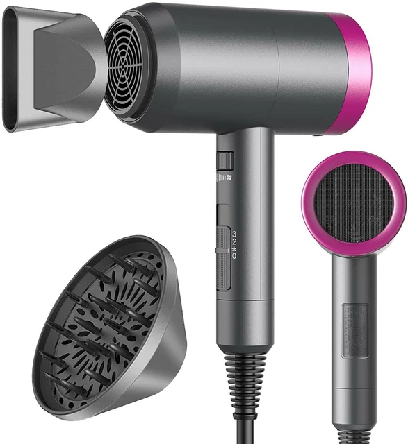 HAIR DRYER 1800W Lightweight Inoic Blow Dryer with Infinite Speed