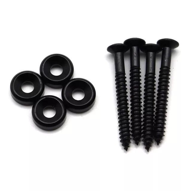 5 Groups 20Pcs Black Electric Guitar Neck Joint Bushings and Bolts Guitar Parts