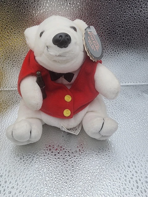 Coca Cola Vintage Bean Bag Plush #0149 with Tags 1997 Polar Bear
