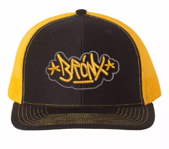 New York Bronx Graffiti 3D PUFF Raised Embroidered Trucker Hat NYC NEWYORK